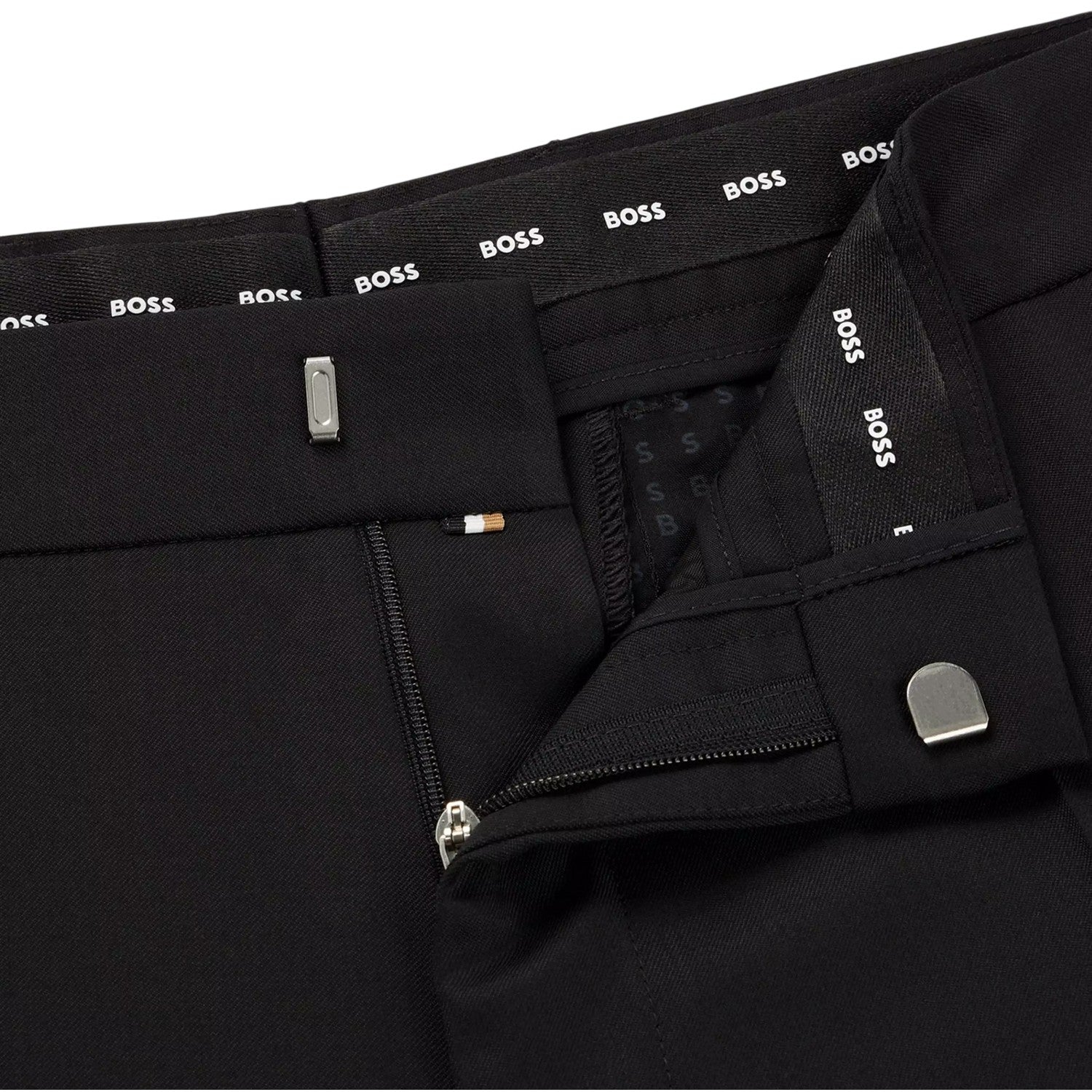Black - Lifestyle - Boss Mens Virgin Wool Trousers
