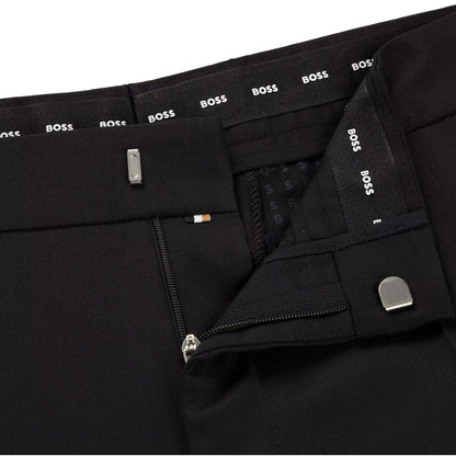 Black - Lifestyle - Boss Mens Virgin Wool Trousers
