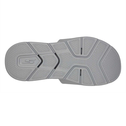 Charcoal-Blue - Back - Skechers Mens Flat Sandals