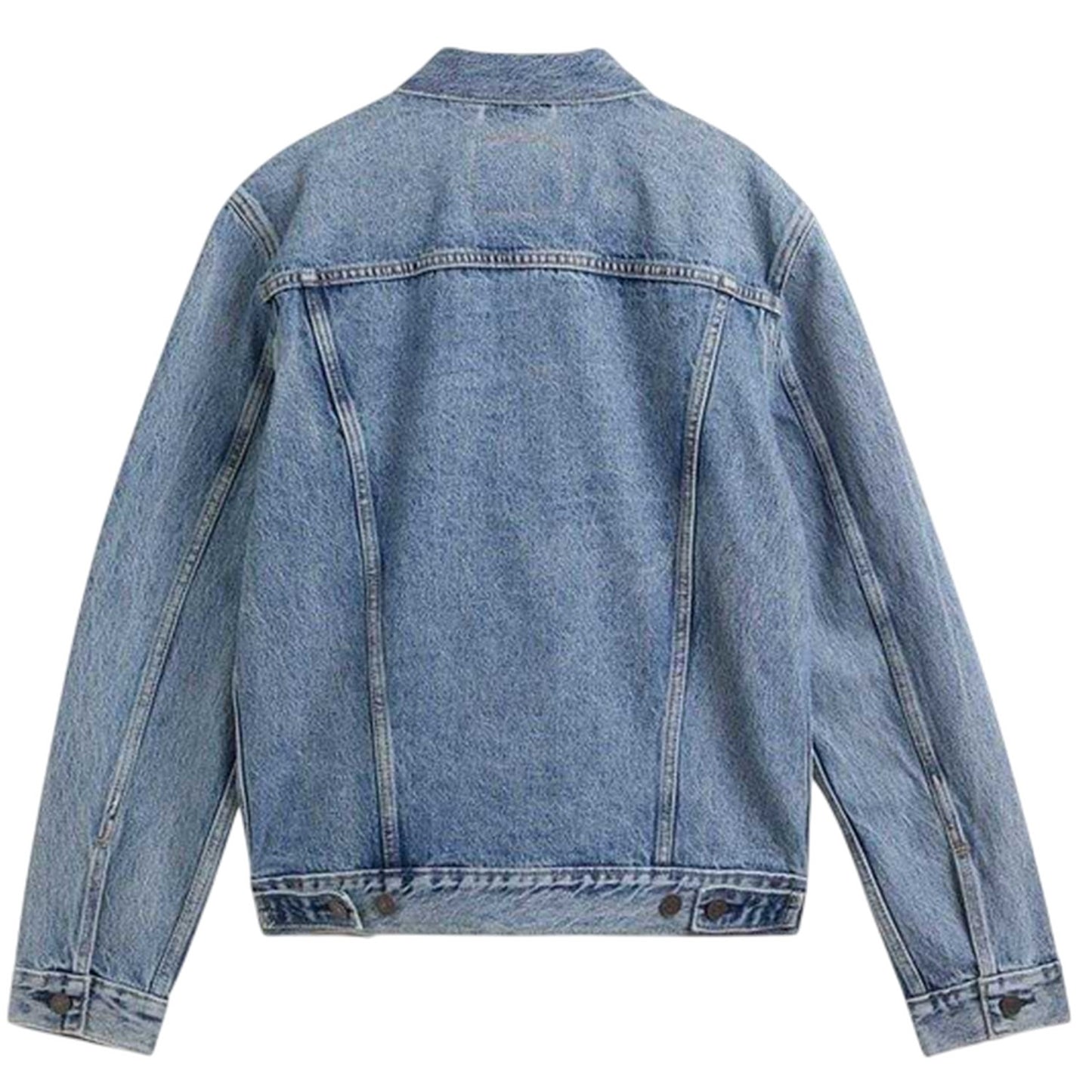 Sky Blue - Back - Levis Mens Cotton Denim Long-Sleeved Trucker Jacket