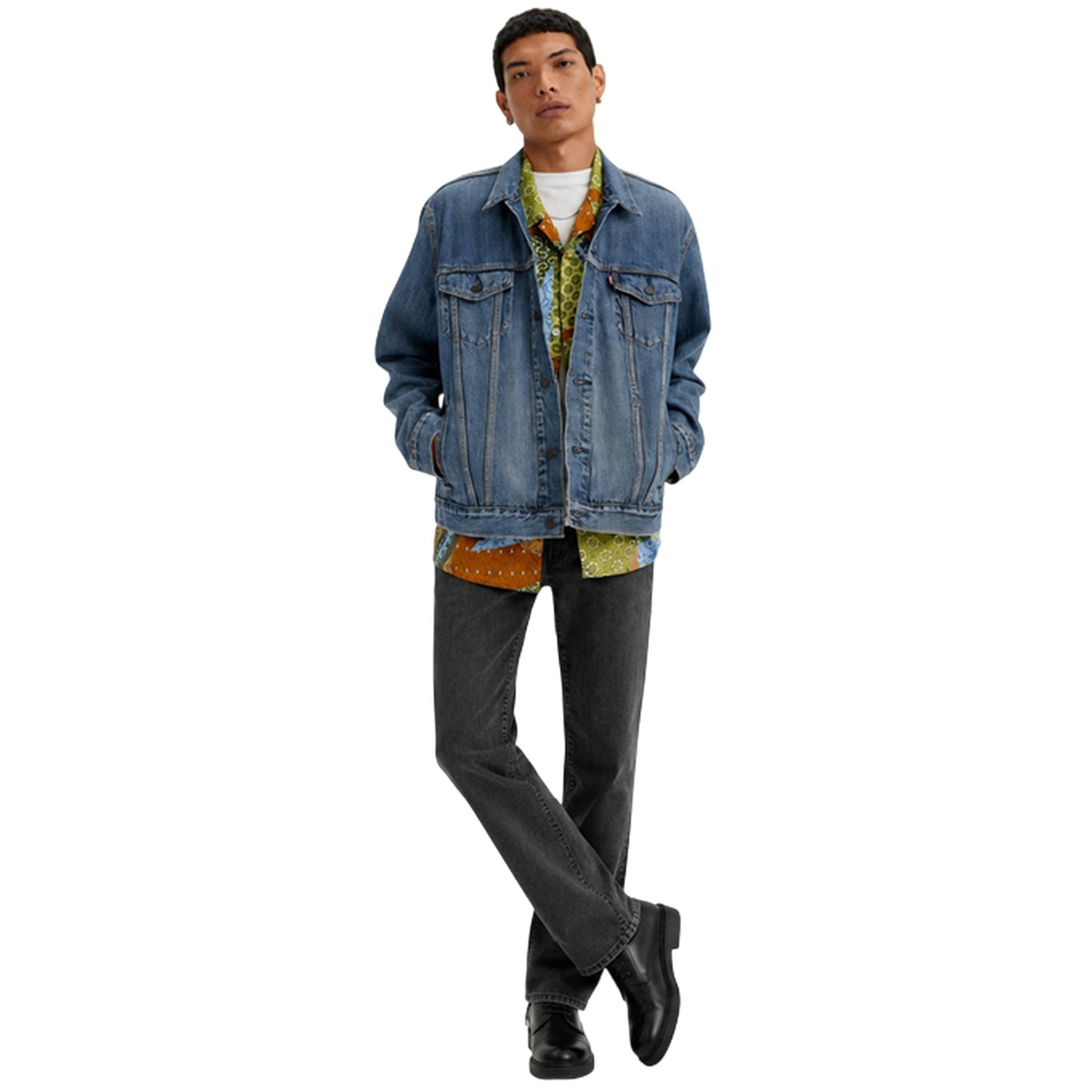 Sky Blue - Lifestyle - Levis Mens Cotton Denim Long-Sleeved Trucker Jacket