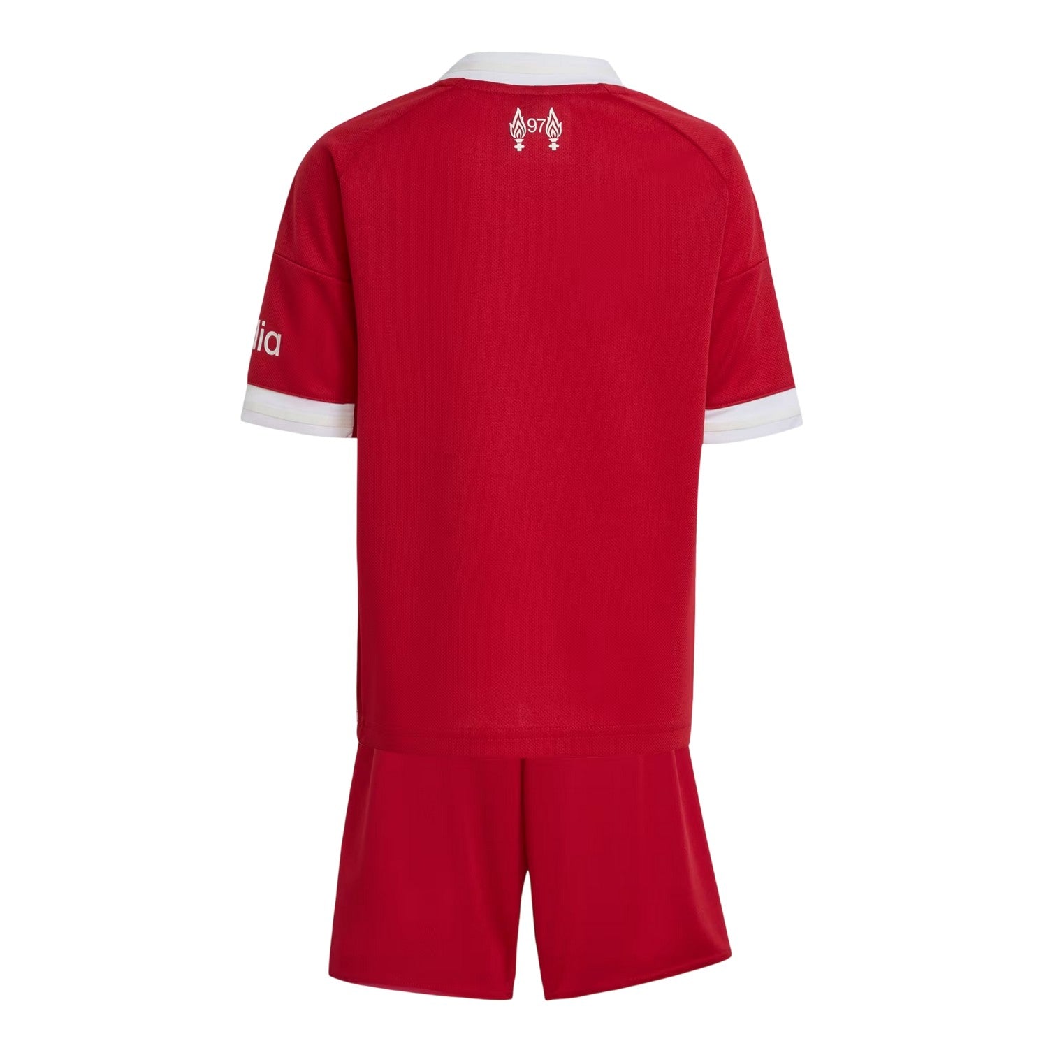 Red - Back - Adidas Childrens-Kids 2025-2026 Liverpool FC Football Kit