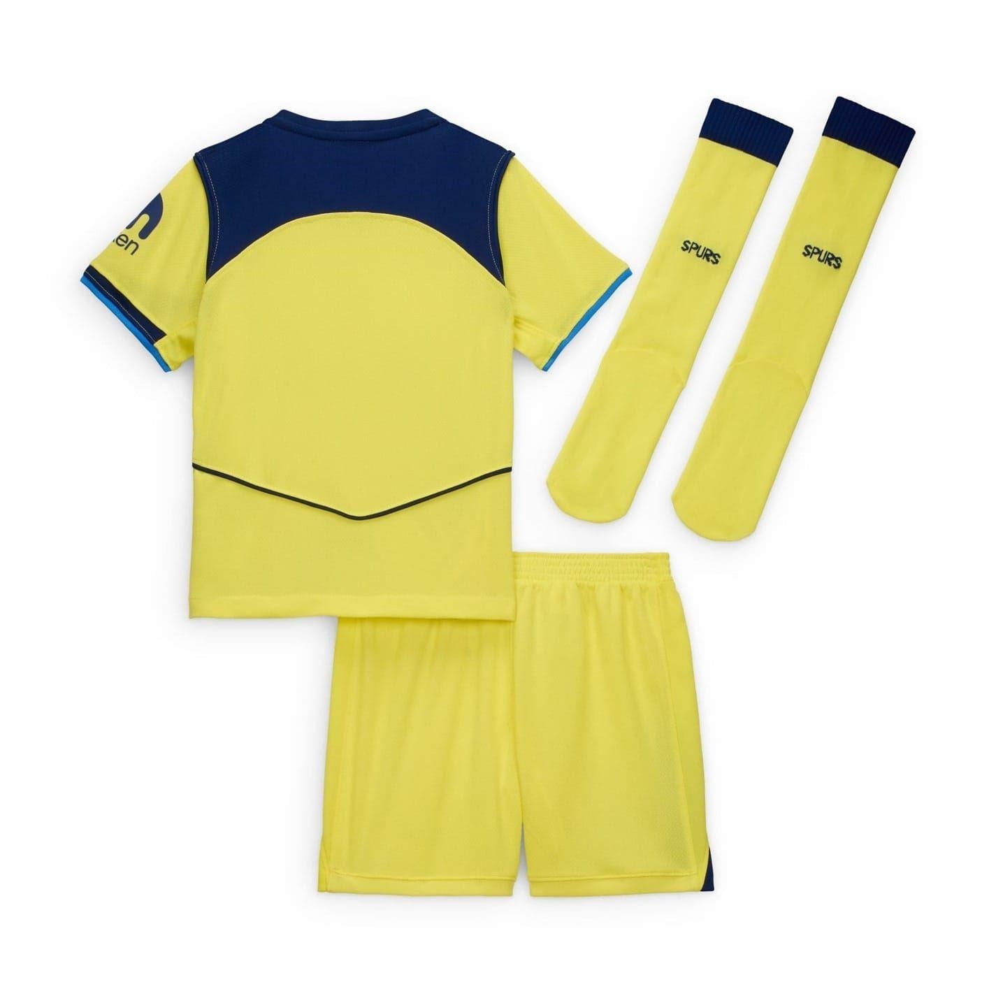 Yellow-Blue - Front - Nike Childrens-Kids 2025-2026 Tottenham Hotspur FC Third Kit