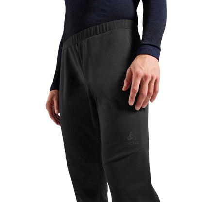 Black - Back - Odlo Mens Essentials Plain Ski Trousers
