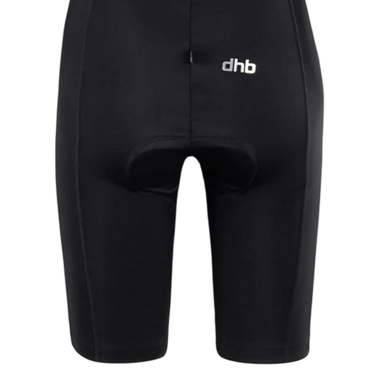 Black - Lifestyle - dhb Womens-Ladies Plain Cycling Bib Shorts