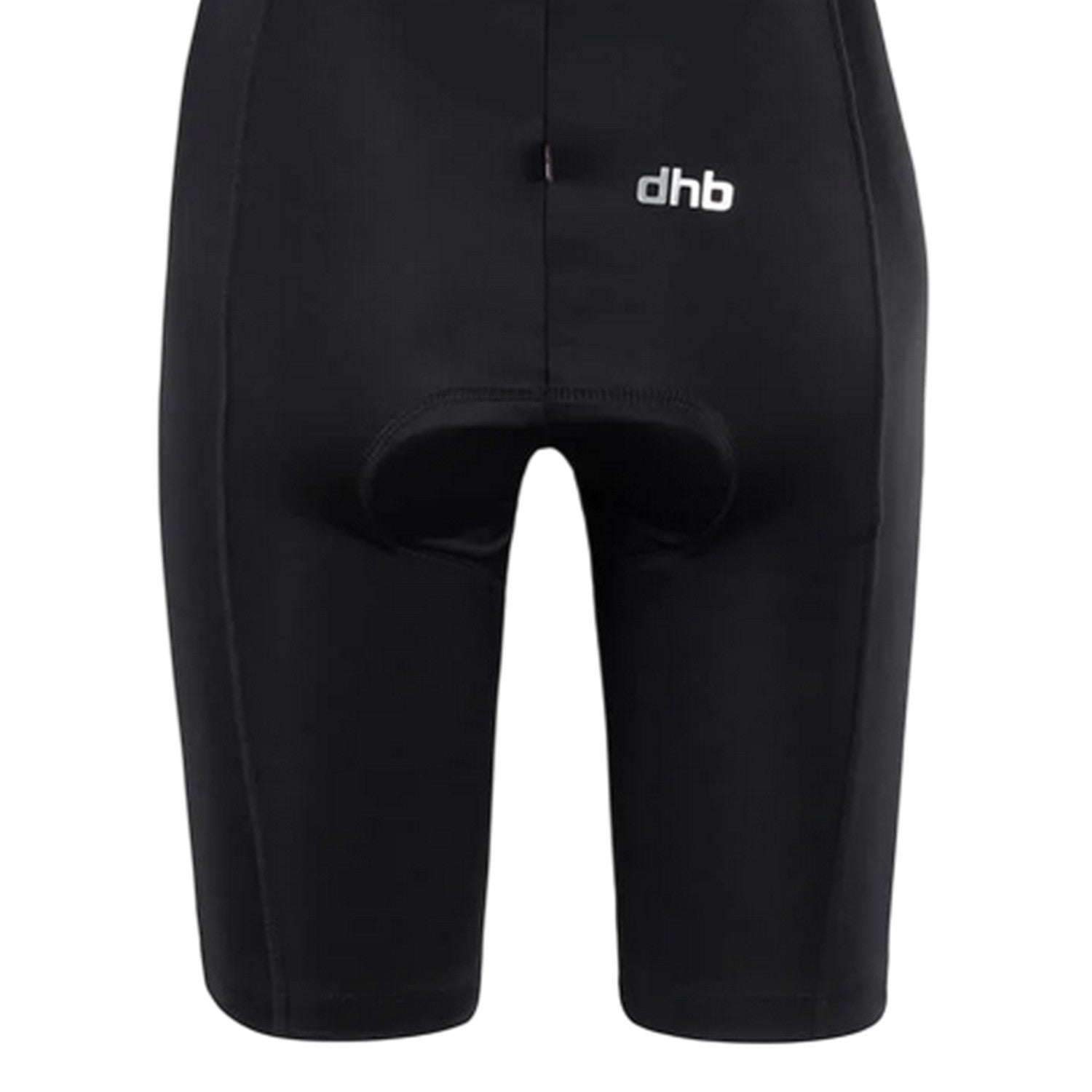 Black - Lifestyle - dhb Womens-Ladies Plain Cycling Bib Shorts