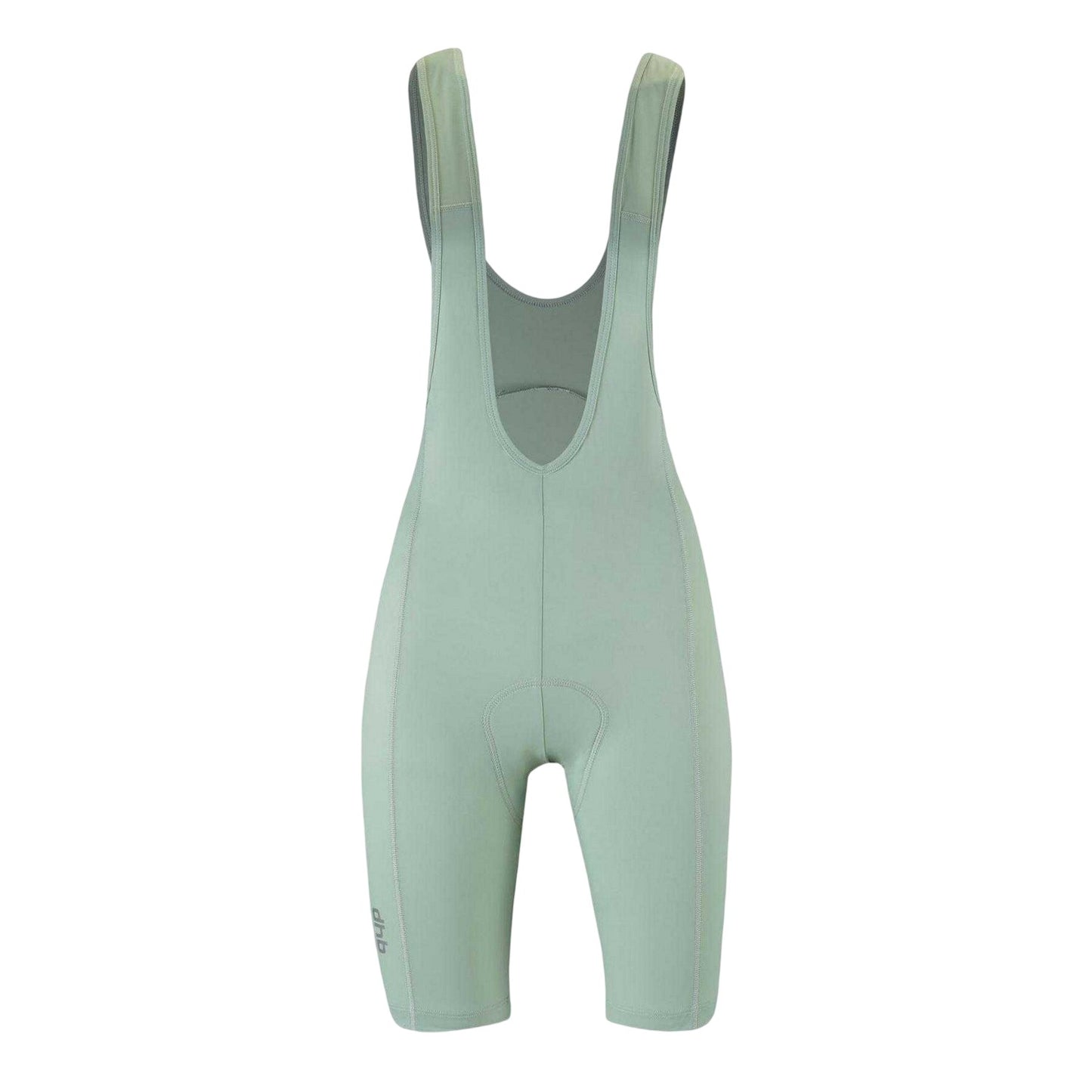 Sage Green - Front - dhb Womens-Ladies Plain Cycling Bib Shorts