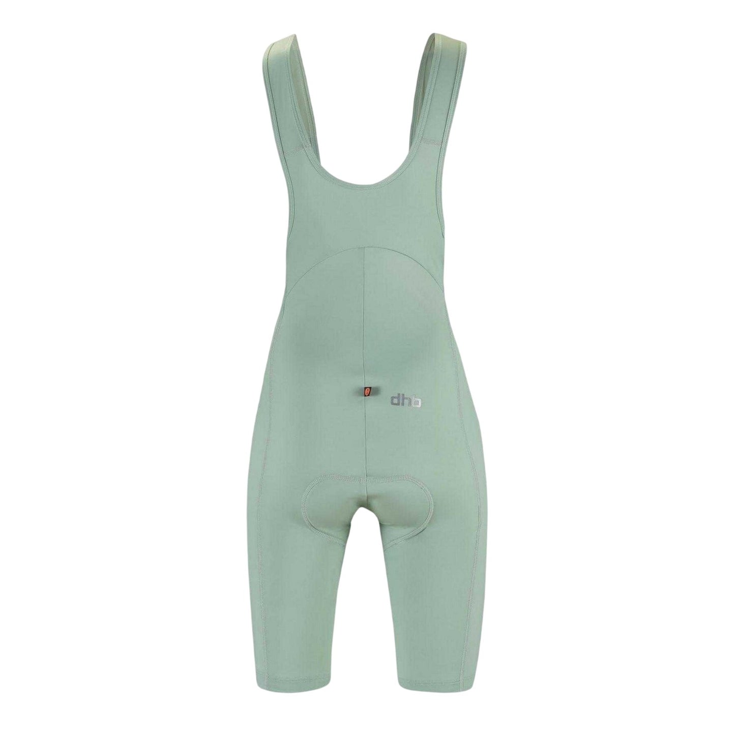 Sage Green - Back - dhb Womens-Ladies Plain Cycling Bib Shorts