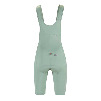 Sage Green - Back - dhb Womens-Ladies Plain Cycling Bib Shorts