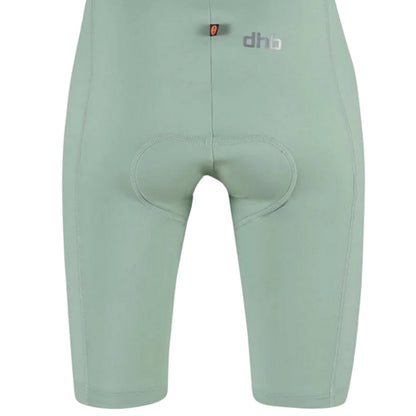 Sage Green - Lifestyle - dhb Womens-Ladies Plain Cycling Bib Shorts