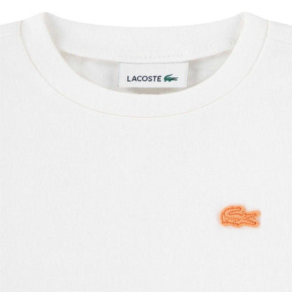 White-Pink - Lifestyle - Lacoste Baby Big Logo Cotton T-Shirt & Shorts Set