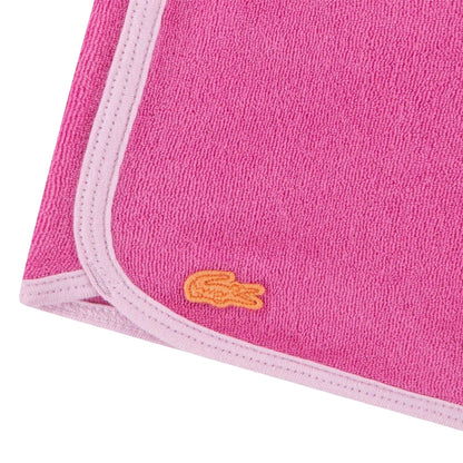 White-Pink - Pack Shot - Lacoste Baby Big Logo Cotton T-Shirt & Shorts Set