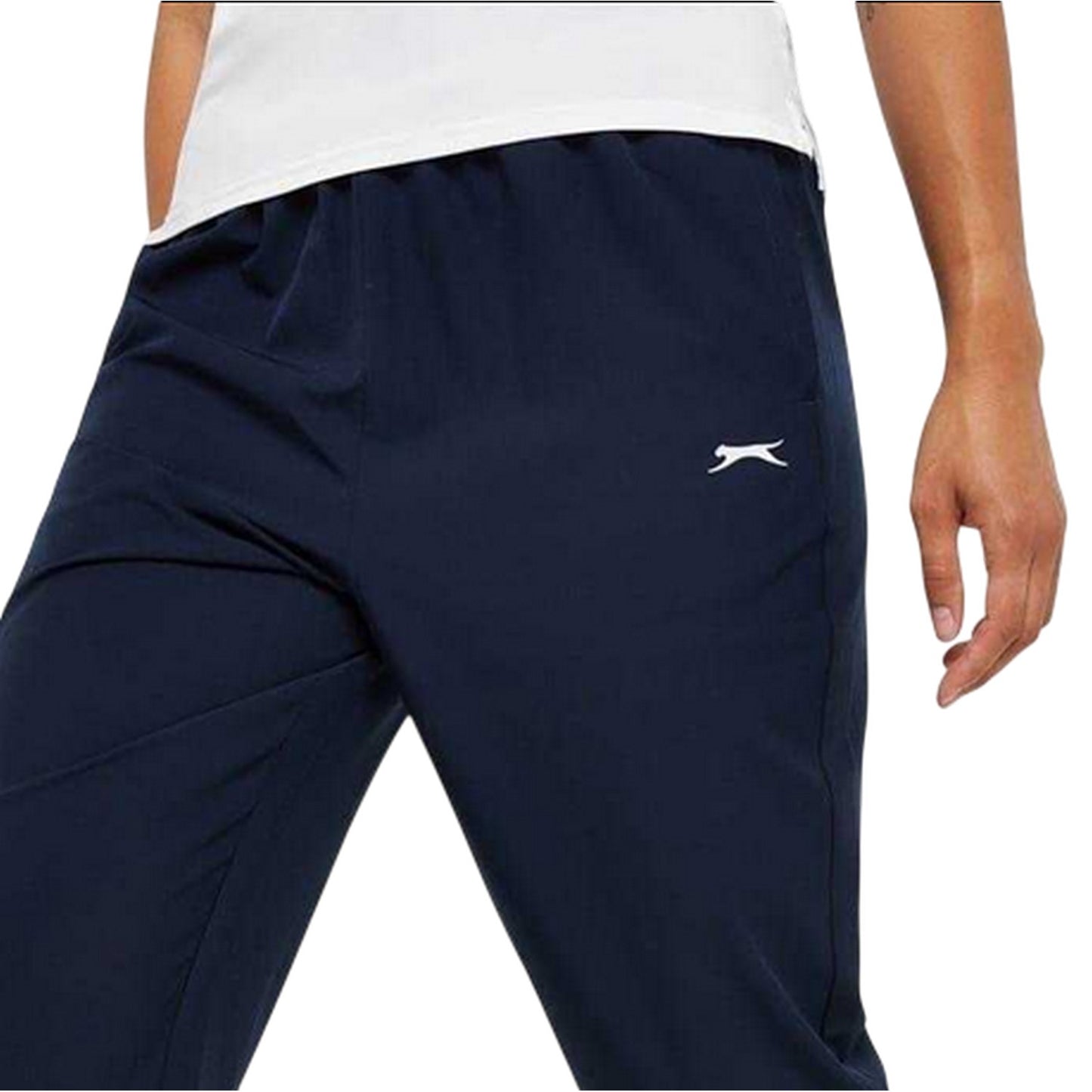 Navy - Side - Slazenger Womens-Ladies Comfort Trousers