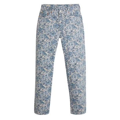 Blue - Front - Levis Womens-Ladies 90´s Floral High Rise Straight Leg Jeans