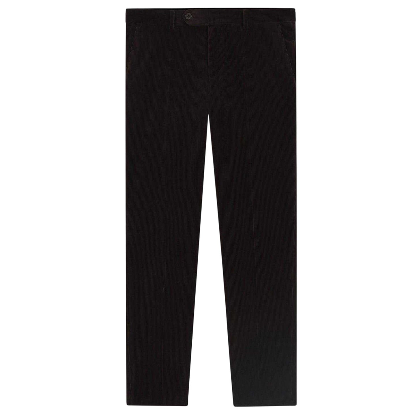 Brown - Front - Boss Mens Beckham Striped Pleat Front Trousers