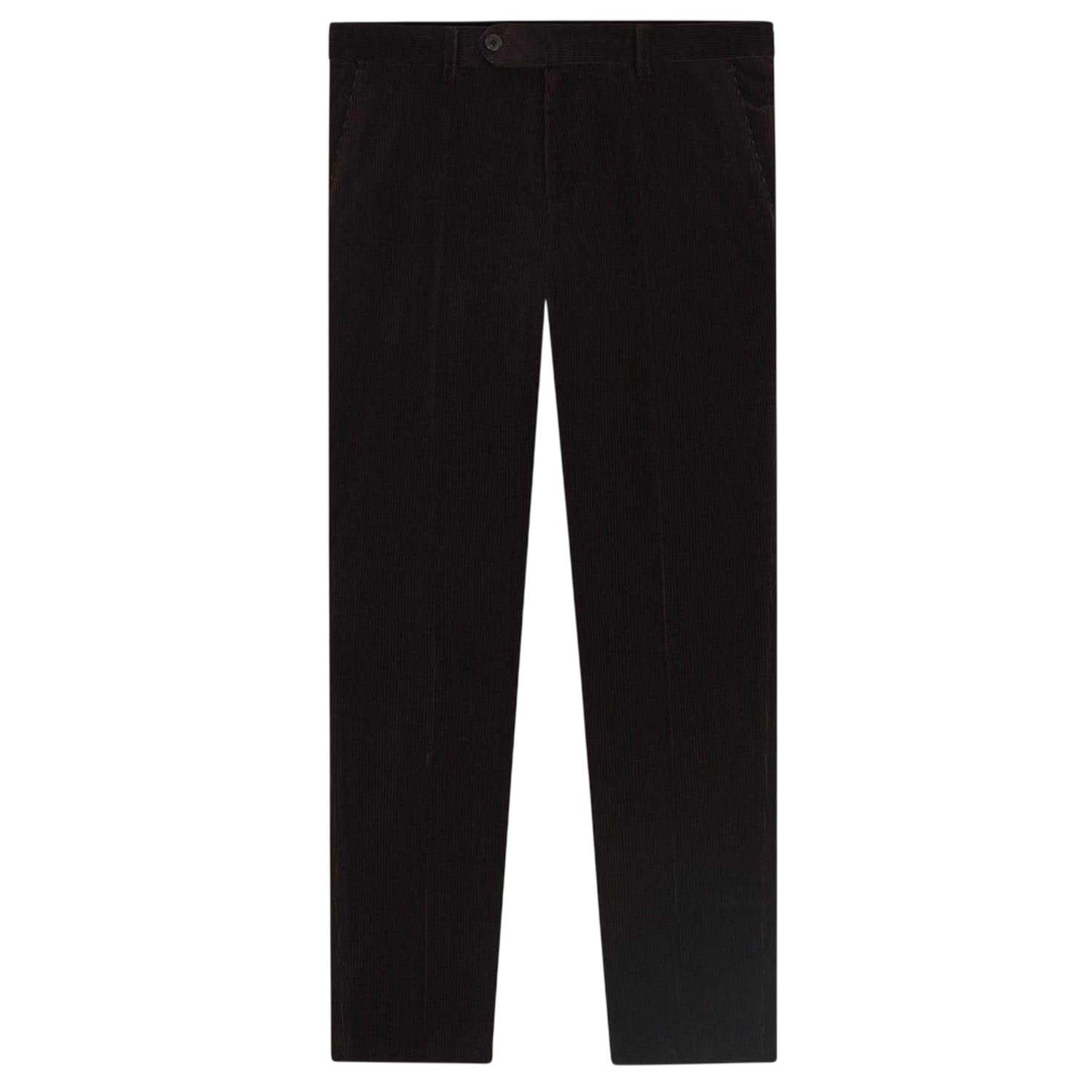 Brown - Front - Boss Mens Beckham Striped Pleat Front Trousers