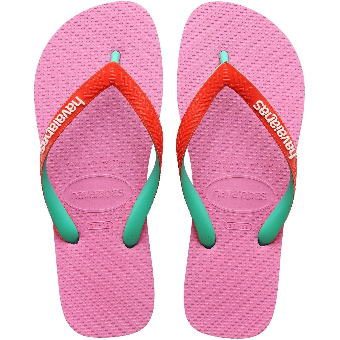Pink Lemonade - Back - Havaianas Childrens-Kids Flip Flops
