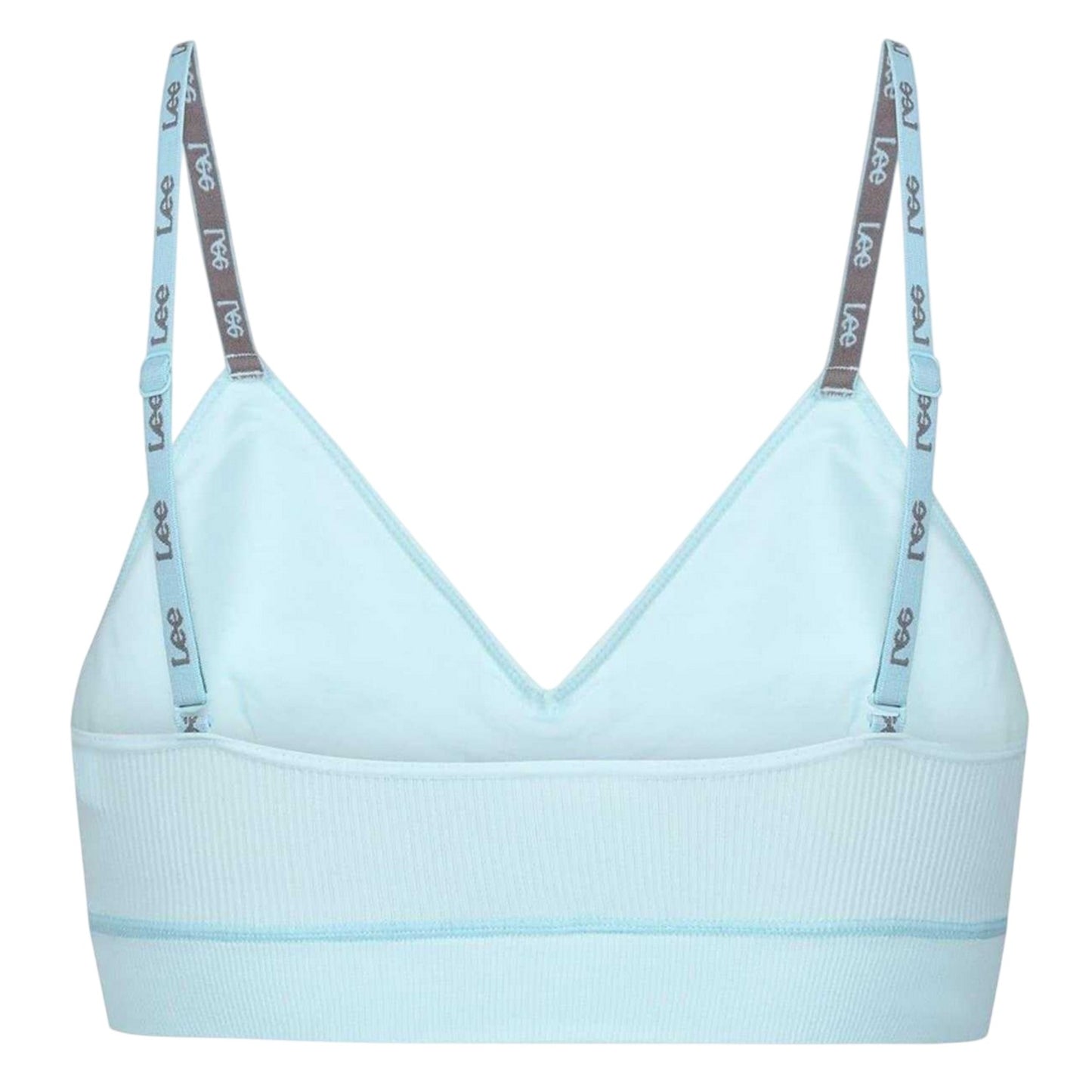 Soft Blue - Back - Lee Womens-Ladies Alvina V Neck Bralette