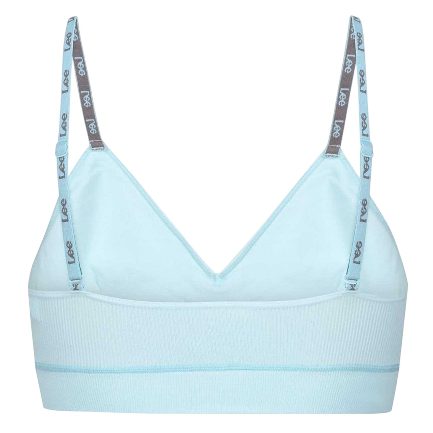 Soft Blue - Back - Lee Womens-Ladies Alvina V Neck Bralette