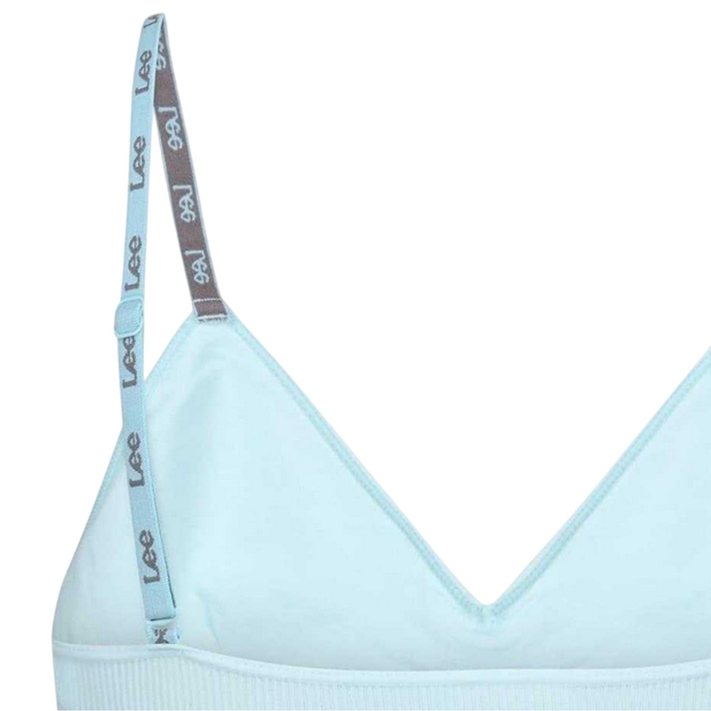 Soft Blue - Side - Lee Womens-Ladies Alvina V Neck Bralette