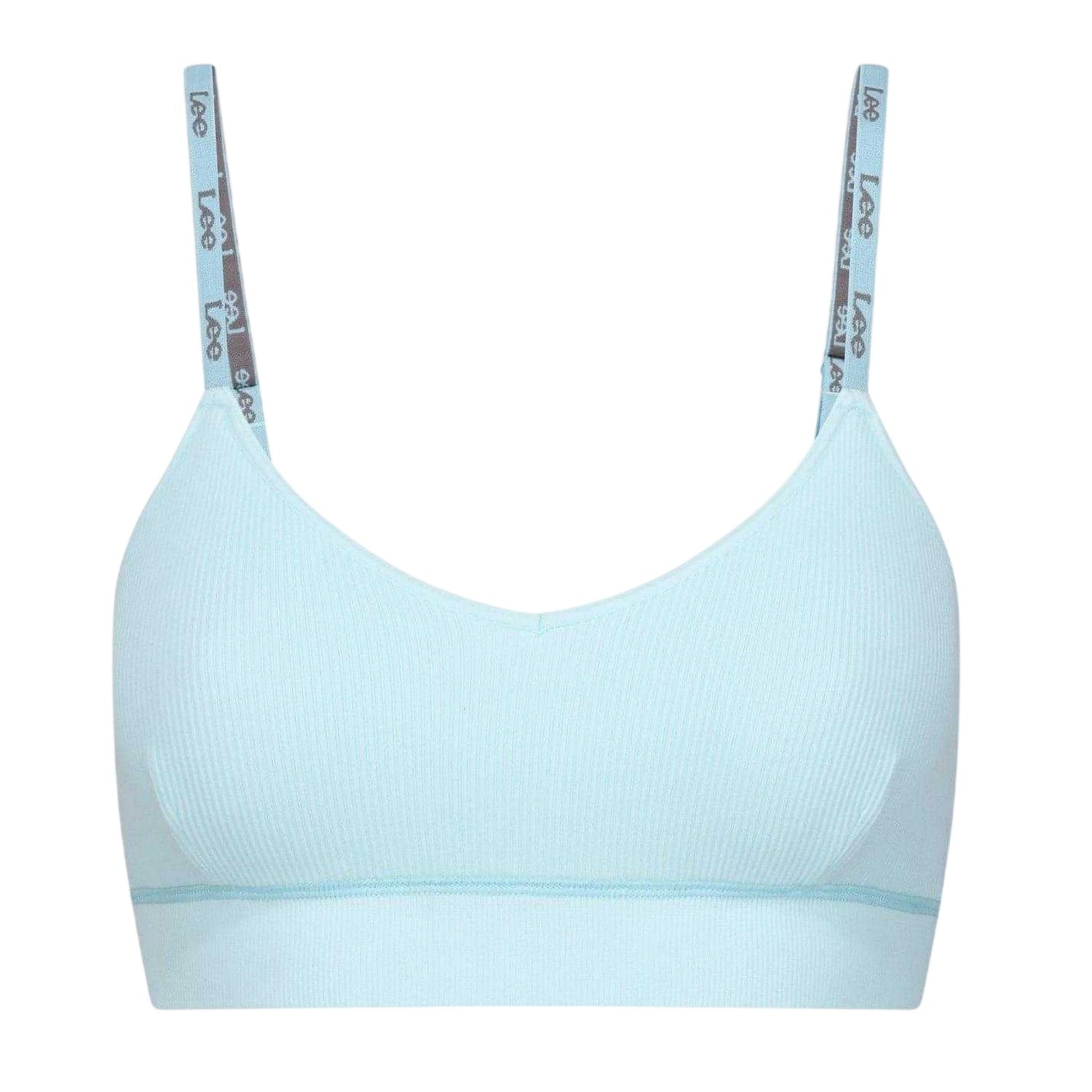 Soft Blue - Front - Lee Womens-Ladies Alvina V Neck Bralette