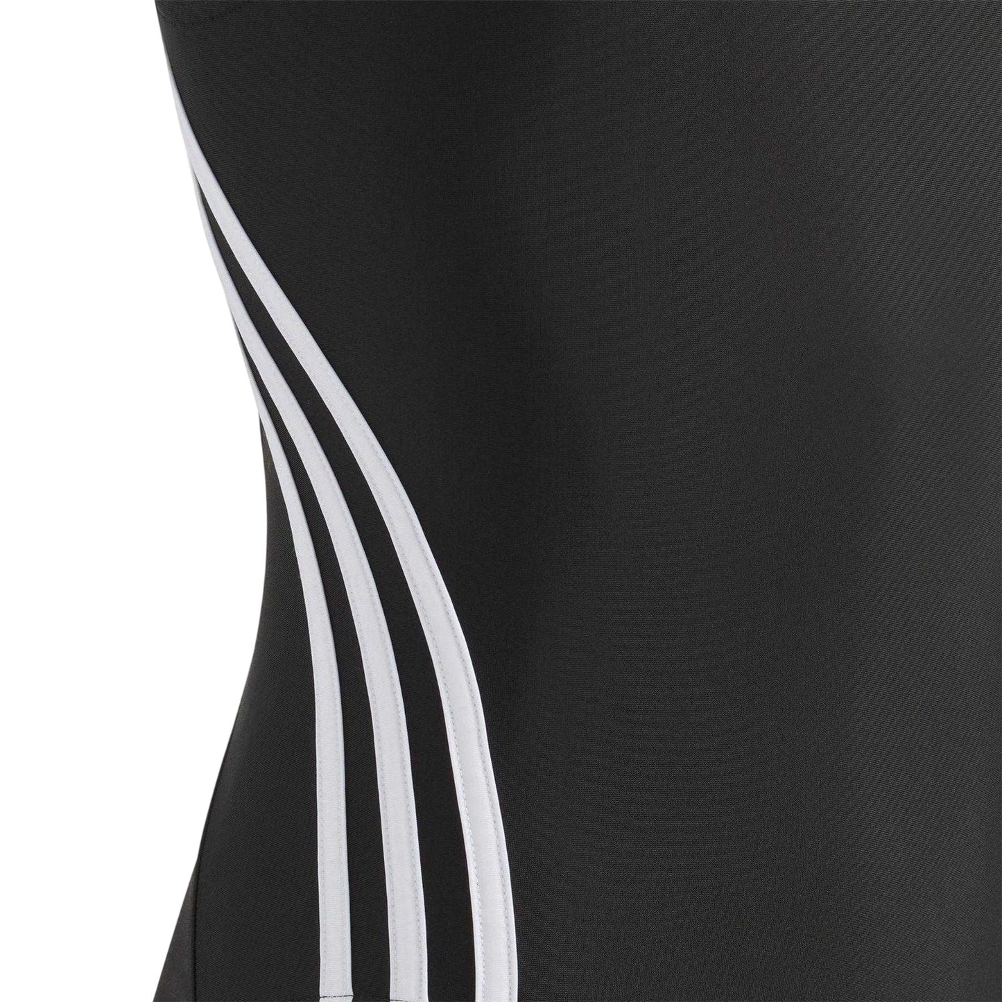 Black - Side - Adidas Girls 3S One Piece Swimsuit