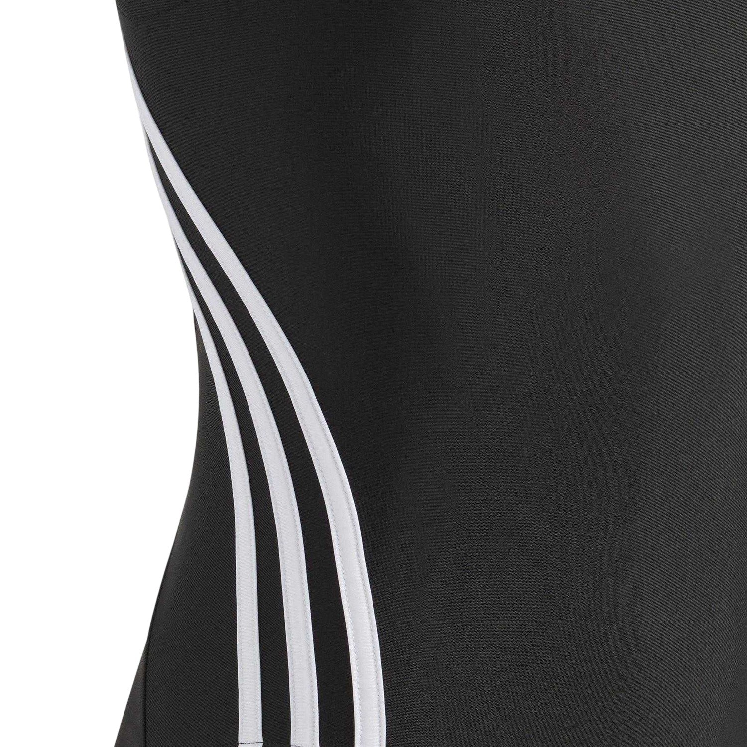 Black - Side - Adidas Girls 3S One Piece Swimsuit