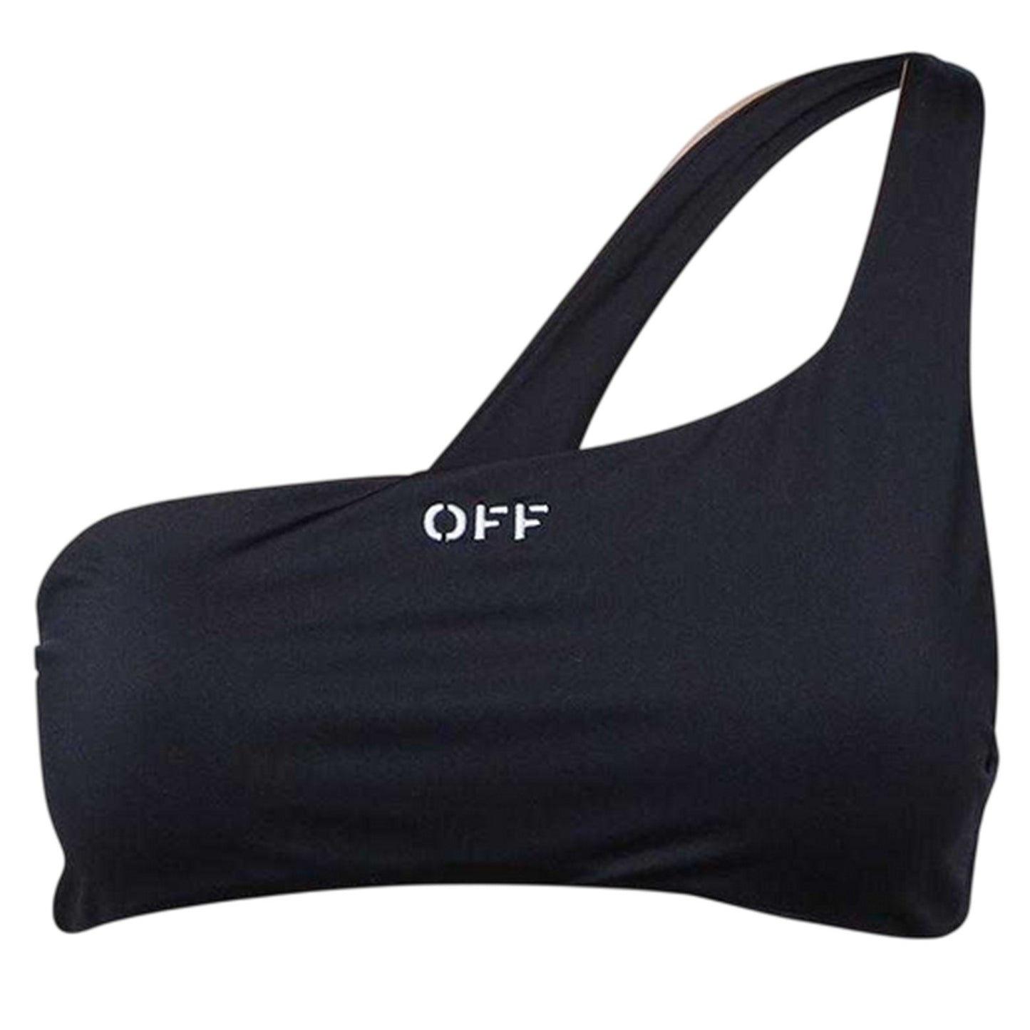 Black-White - Side - Off-White Womens-Ladies Two-Piece Swimsuit