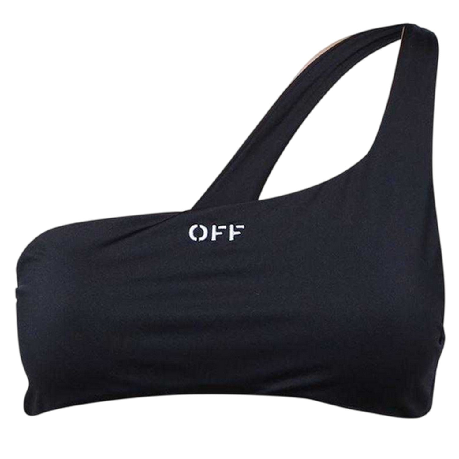 Black-White - Side - Off-White Womens-Ladies Two-Piece Swimsuit