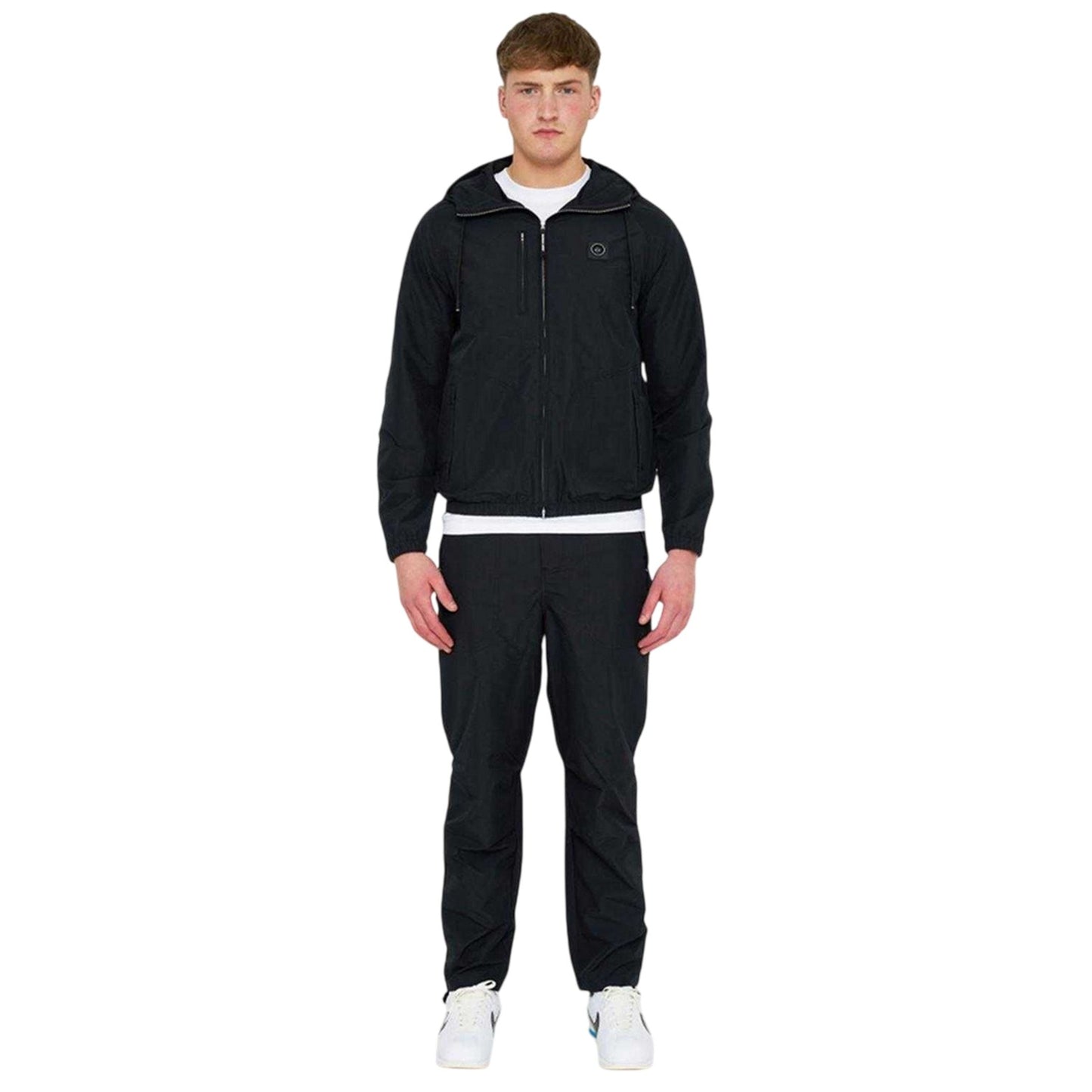 Black - Pack Shot - Marshall Artist Mens Fairfix Puffer Jacket