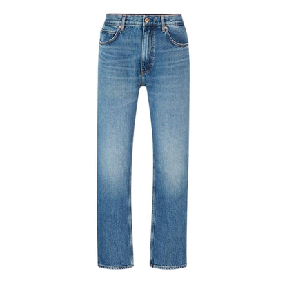 Navy - Front - Hugo Mens Regular Jeans