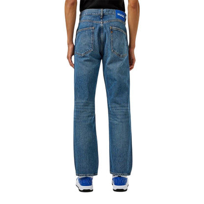 Navy - Back - Hugo Mens Regular Jeans