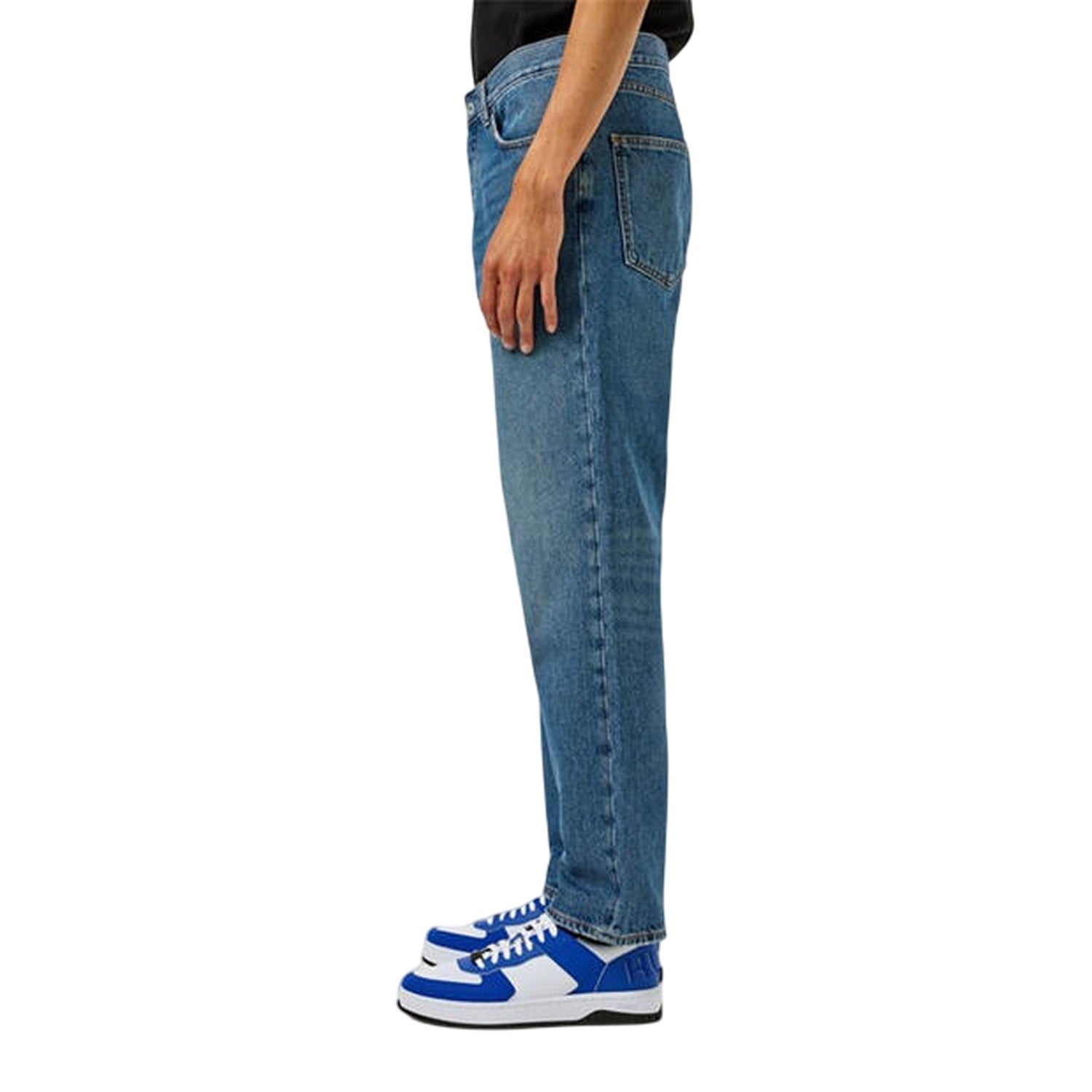 Navy - Lifestyle - Hugo Mens Regular Jeans