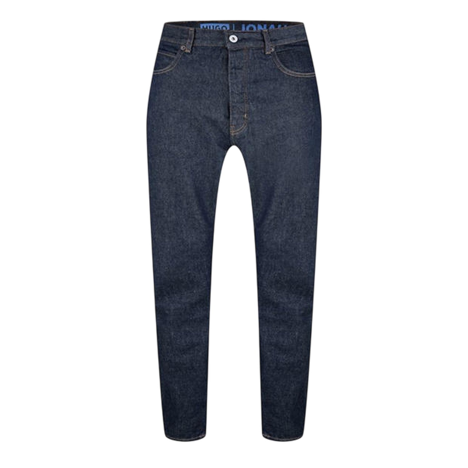 Blue - Front - Hugo Mens Regular Jeans