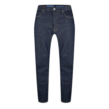 Blue - Front - Hugo Mens Regular Jeans