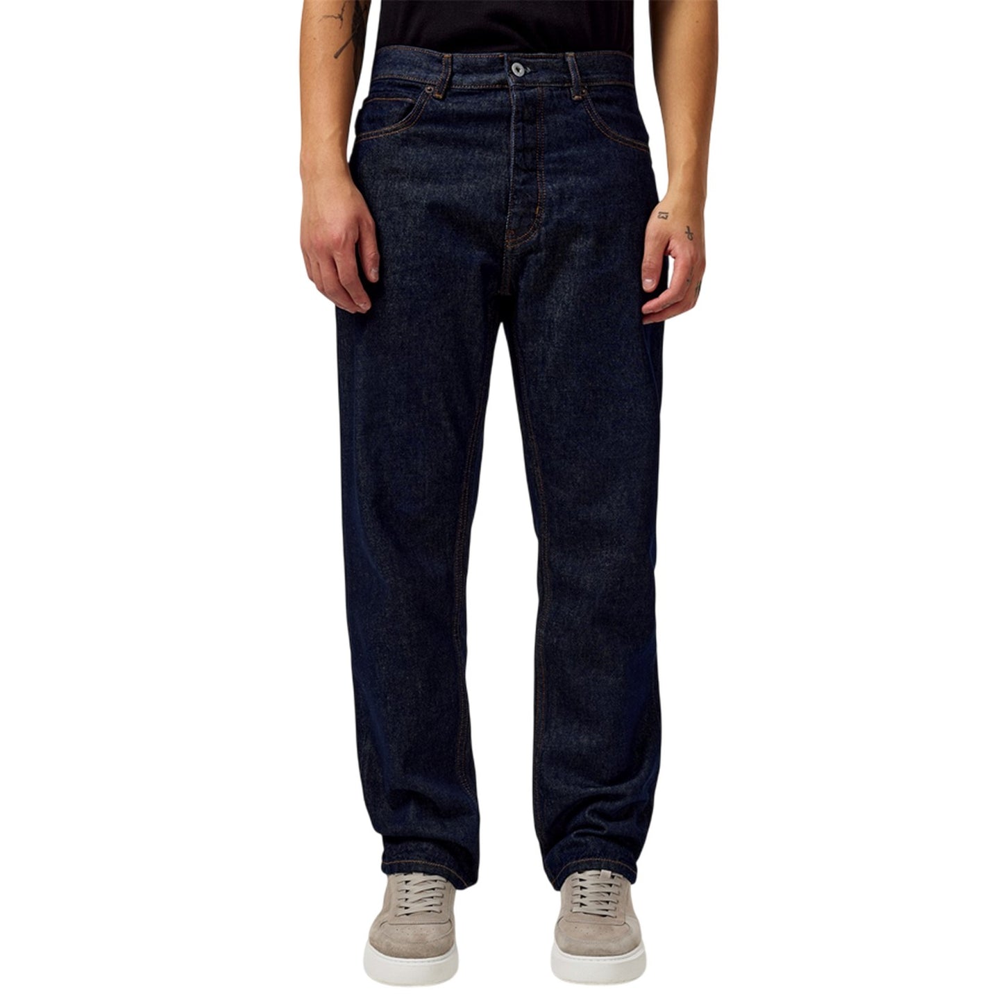 Blue - Side - Hugo Mens Regular Jeans