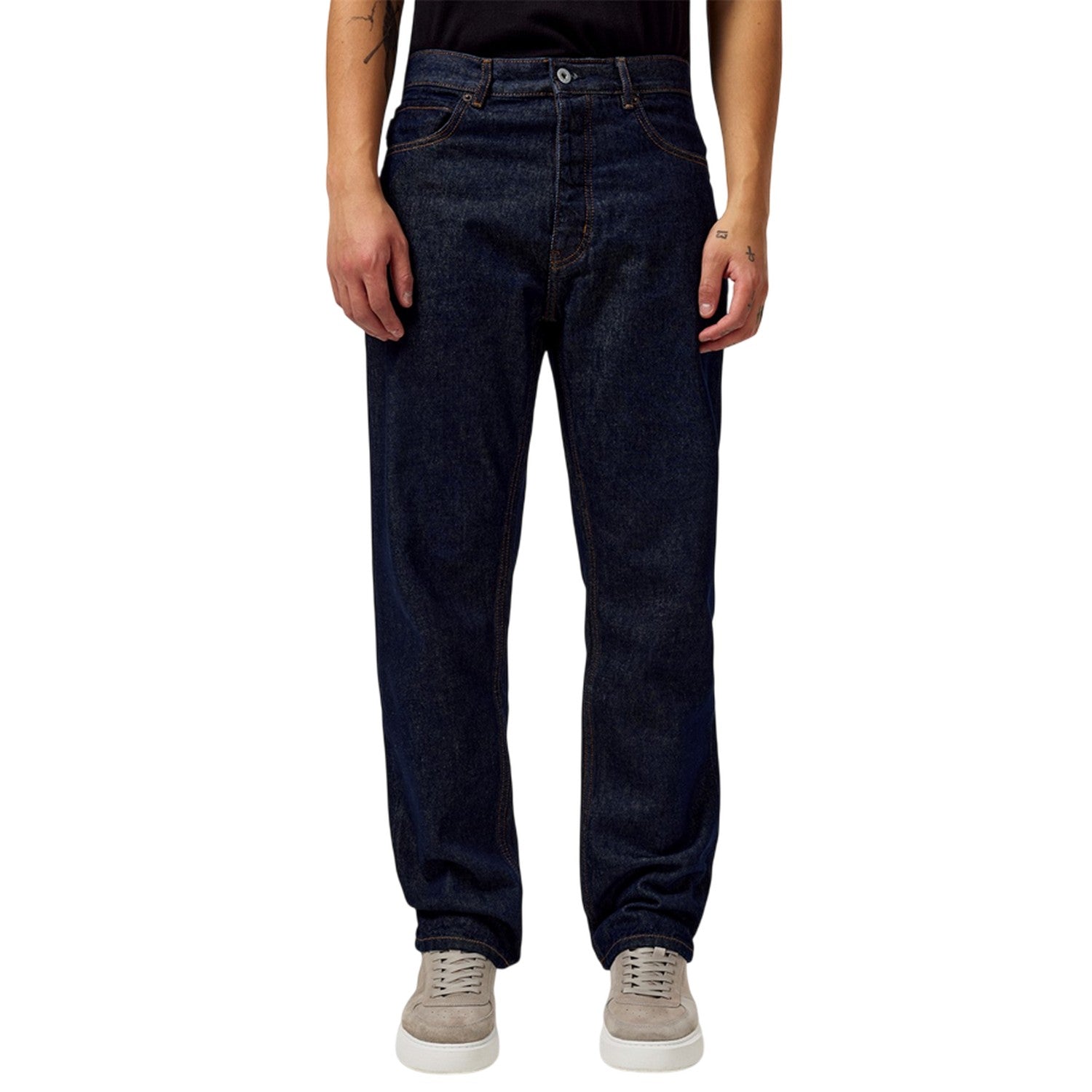 Blue - Side - Hugo Mens Regular Jeans