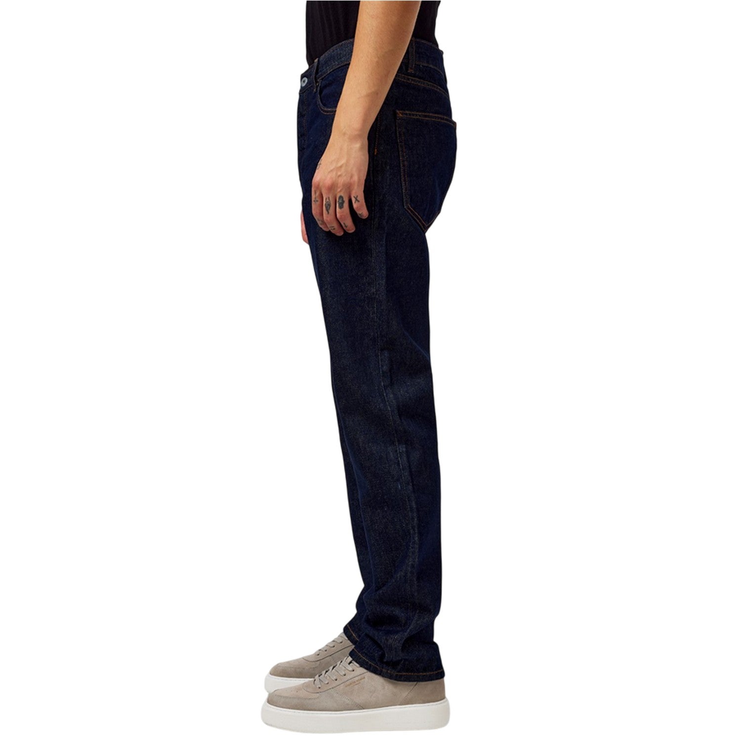 Blue - Lifestyle - Hugo Mens Regular Jeans