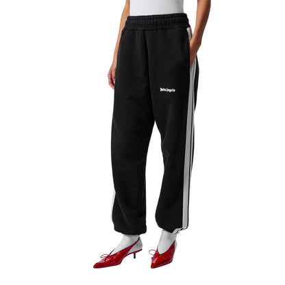 Black - Side - Palm Angels Womens-Ladies Logo Jogging Bottoms