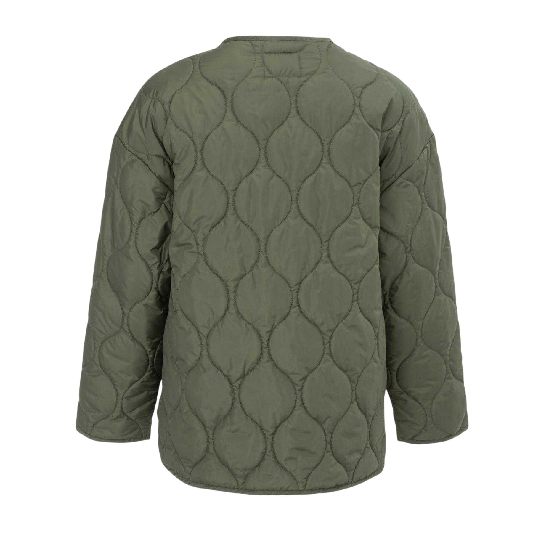 Khaki Green - Back - SoulCal Womens-Ladies Onion Quilt Jacket