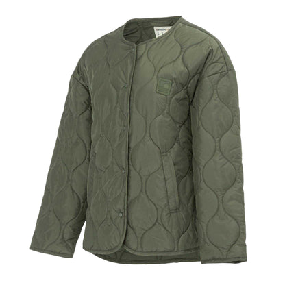 Khaki Green - Side - SoulCal Womens-Ladies Onion Quilt Jacket