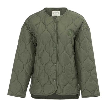 Khaki Green - Front - SoulCal Womens-Ladies Onion Quilt Jacket