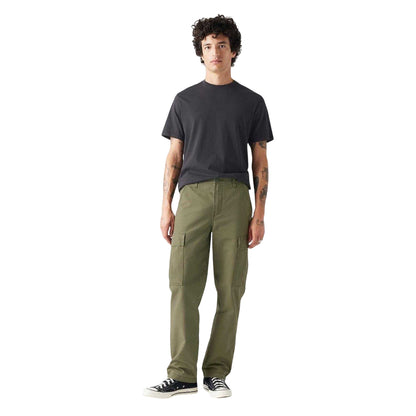 Olive Night - Lifestyle - Levis Mens Canvas Straight Leg Cargo Trousers