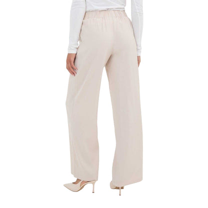 Sand - Back - I Saw It First Womens-Ladies Woven Straight Leg Trousers