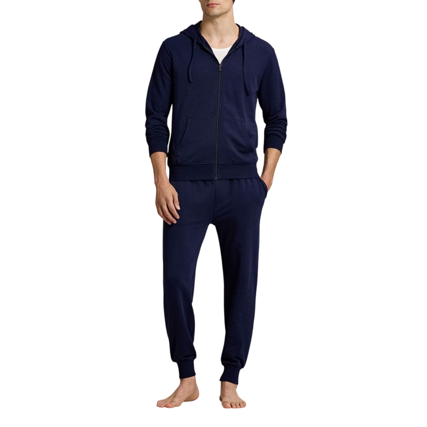 Navy - Side - Ralph Lauren Mens Tonaltape Joggers