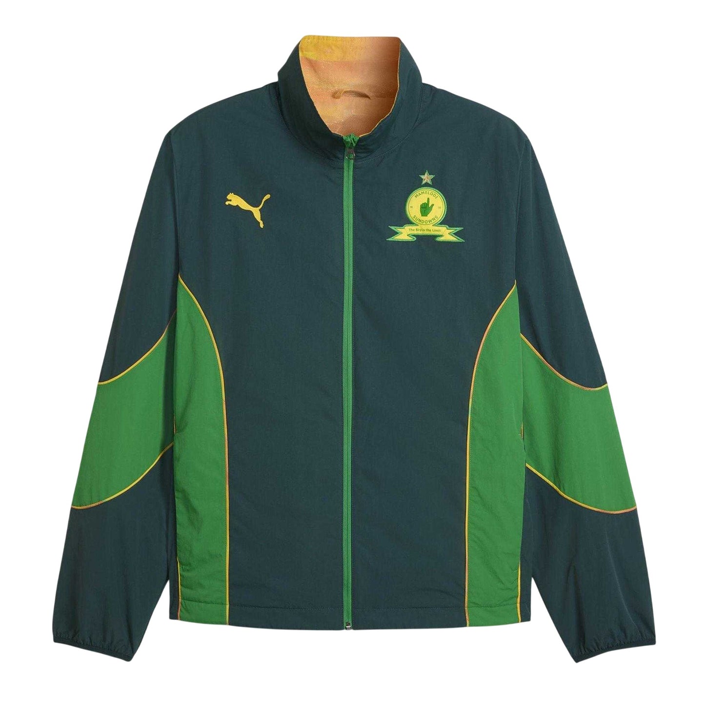 Green - Front - Puma Mens Mamelodi Sundowns FC Regular Anorak