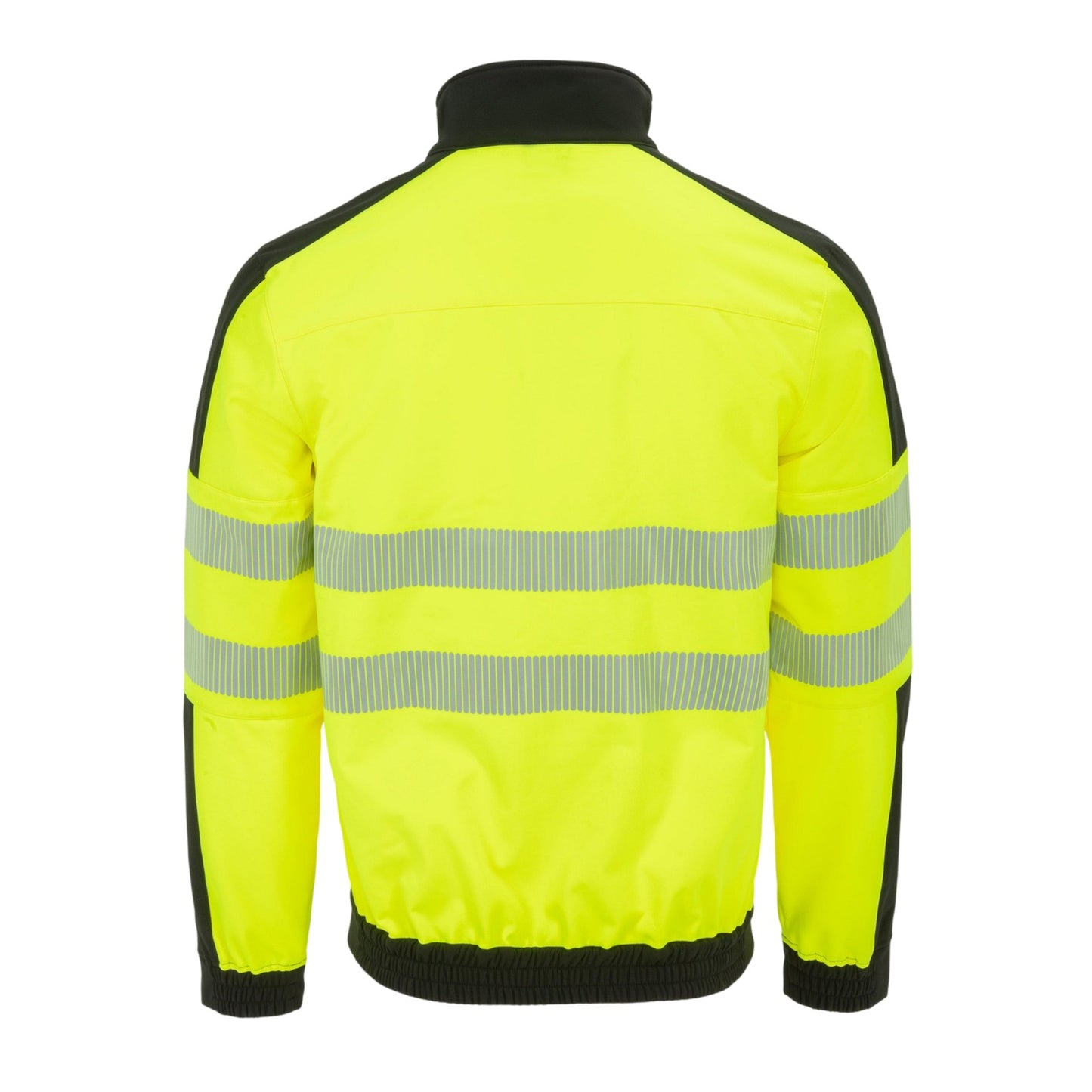 Yellow-Black - Back - Dunlop Mens Hi-Vis Soft Shell Jacket