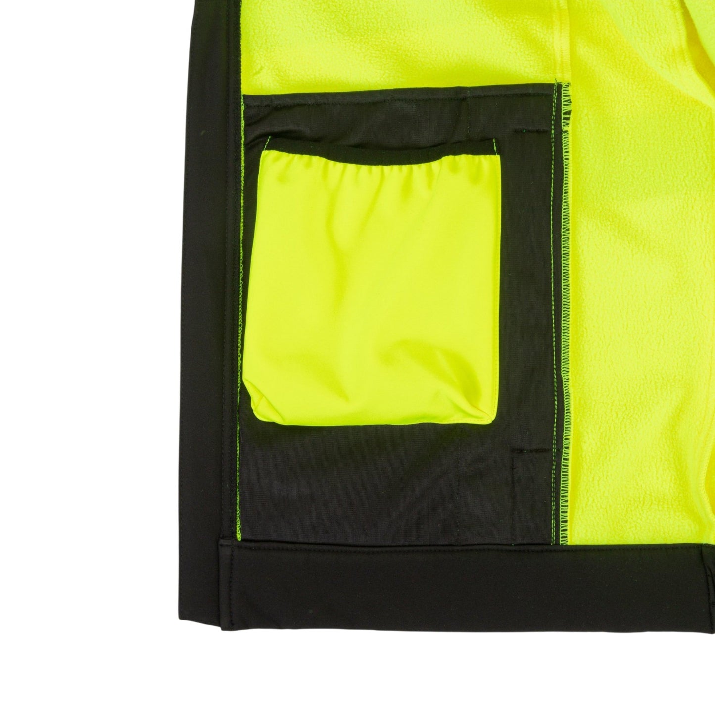 Yellow-Black - Lifestyle - Dunlop Mens Hi-Vis Soft Shell Jacket
