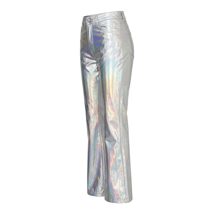 Metallic - Lifestyle - AmyLynn Womens-Ladies Lupe Metallic Straight Trousers