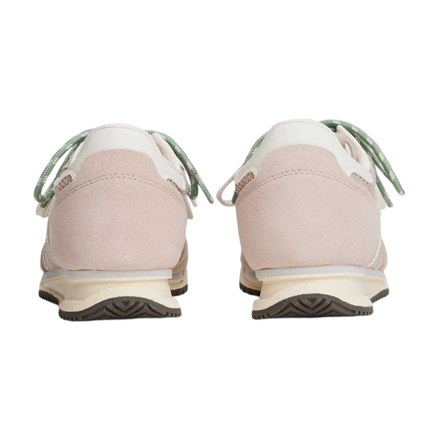 Beige - Back - Tommy Jeans Womens-Ladies Mesh Lace Up Flat Trainers